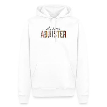 Sinistres Adjuster Leopard Print Drôle - Sweat à capuche Premium bio Homme - blanc - Devant - Nico (187cm)