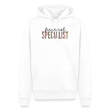 Spécialiste financier Leopard Print Funny - Sweat à capuche Premium bio Homme - blanc - Devant - Nico (187cm)