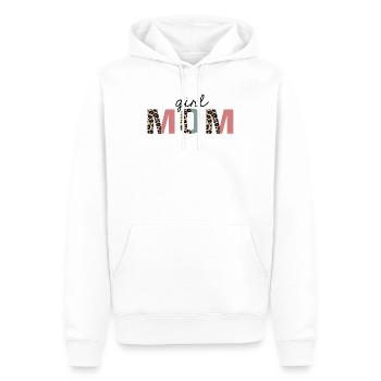 fille maman Léopard Imprimé Drôle - Sweat à capuche Premium bio Homme - blanc - Devant - Nico (187cm)