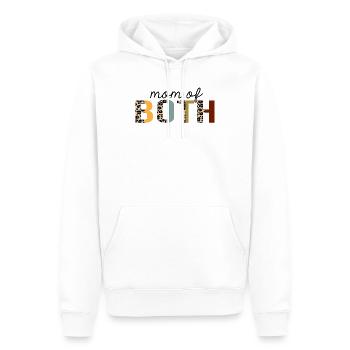 Mutter von beiden Leopard Print Funny - Männer Premium Bio Hoodie - Weiß - Vorne - Nico (187cm)