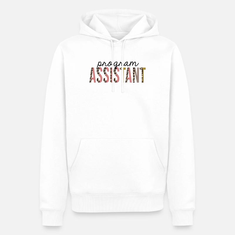 Programmassistent Leopard Print Funny - Männer Premium Bio Hoodie - Weiß