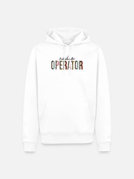 Funker Leopardenprint lustig - Männer Premium Bio Hoodie - Weiß