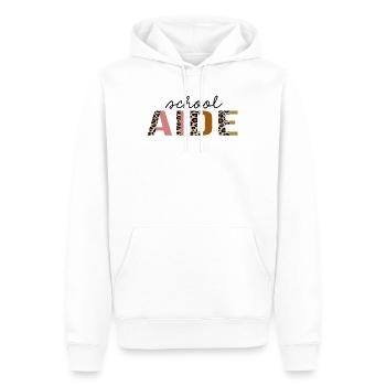 Schulhelfer Leopardenprint lustig - Männer Premium Bio Hoodie - Weiß - Vorne - Nico (187cm)