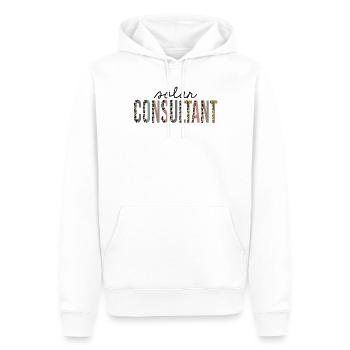 Solarberater Leopard Print Funny - Männer Premium Bio Hoodie - Weiß - Vorne - Nico (187cm)