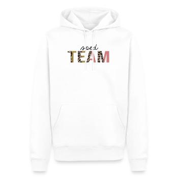 SPED Team Leopard Print Lustig - Männer Premium Bio Hoodie - Weiß - Vorne - Nico (187cm)
