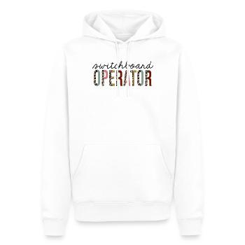 Schalttafelbediener Leopard Print Lustig - Männer Premium Bio Hoodie - Weiß - Vorne - Nico (187cm)