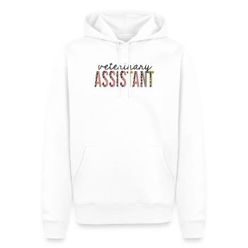 Tierarzthelferin Leopardenprint lustig - Männer Premium Bio Hoodie - Weiß - Vorne - Nico (187cm)
