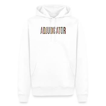 Juge - Sweat à capuche Premium bio Homme - blanc - Devant - Nico (187cm)