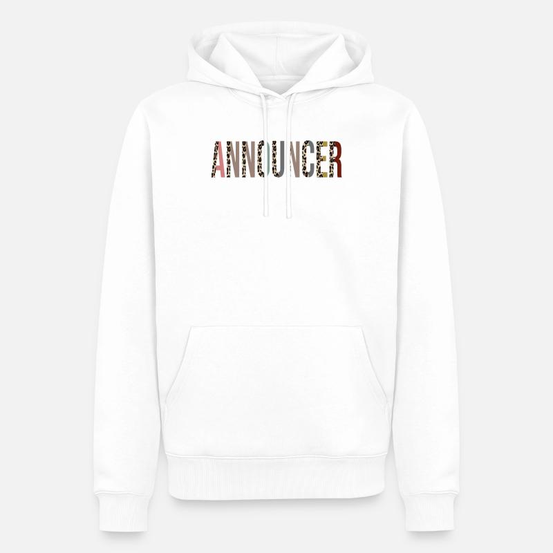 Speaker - Sweat à capuche Premium bio Homme - blanc