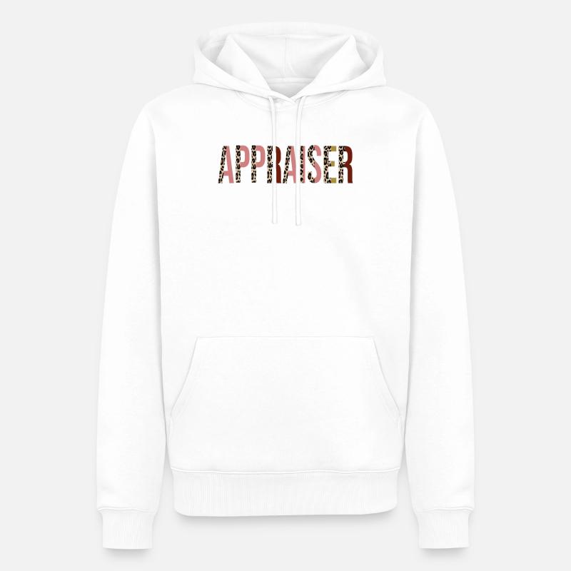 Schätzer - Männer Premium Bio Hoodie - Weiß