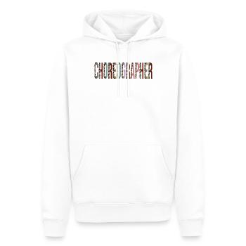 Chorégraphe - Sweat à capuche Premium bio Homme - blanc - Devant - Nico (187cm)