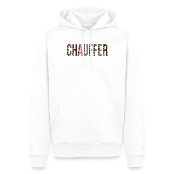 Chauffeur - Sweat à capuche Premium bio Homme - blanc - Devant - Nico (187cm)