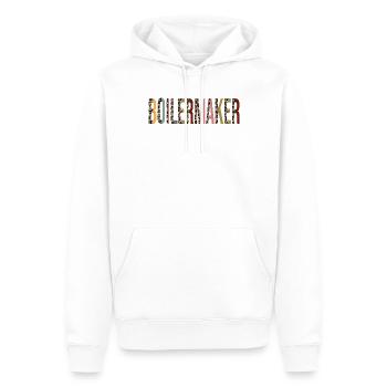 Chaudronnier - Sweat à capuche Premium bio Homme - blanc - Devant - Nico (187cm)