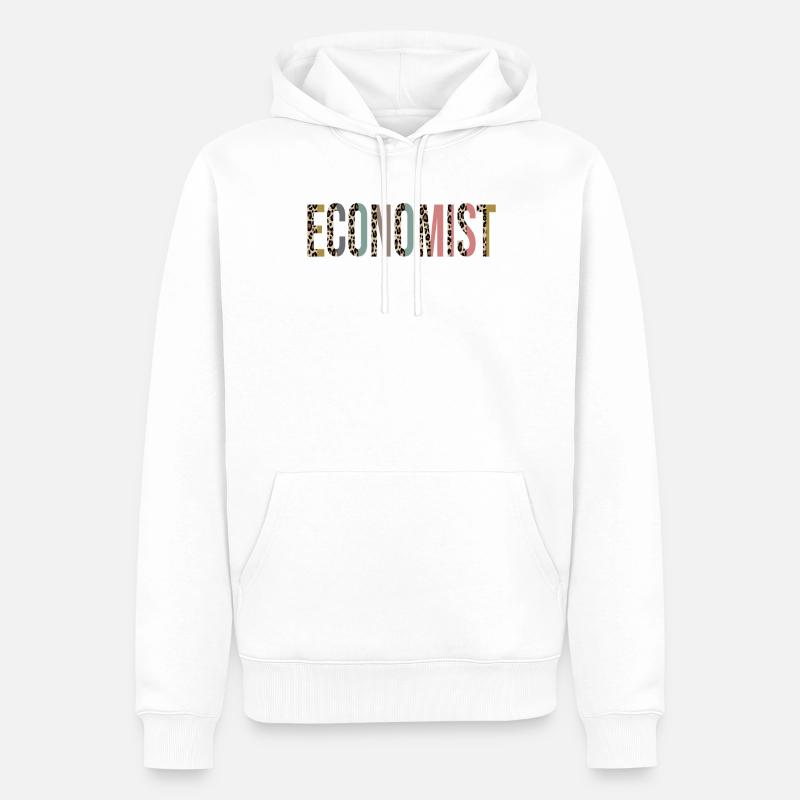 Ökonom - Männer Premium Bio Hoodie - Weiß