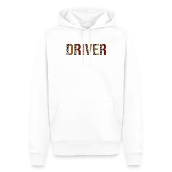 Chauffeur - Sweat à capuche Premium bio Homme - blanc - Devant - Nico (187cm)