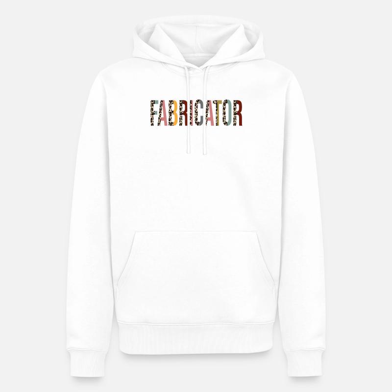 Constructeur - Sweat à capuche Premium bio Homme - blanc