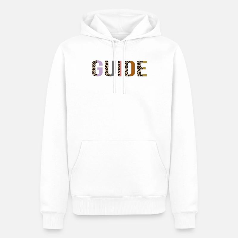 Guide - Sweat à capuche Premium bio Homme - blanc