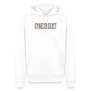 Gynécologue - Sweat à capuche Premium bio Homme - blanc - Devant - Nico (187cm)