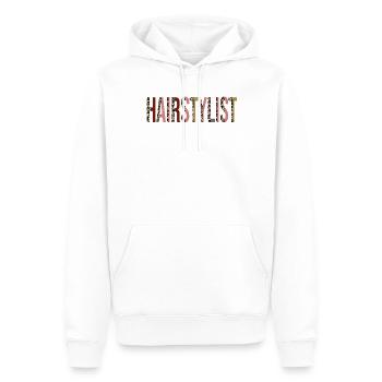 Coiffeur - Sweat à capuche Premium bio Homme - blanc - Devant - Nico (187cm)