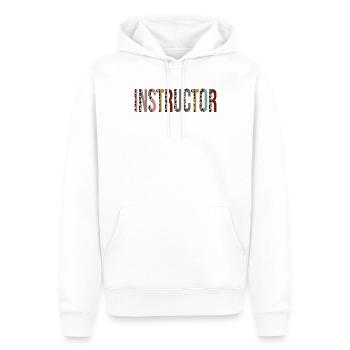 Instructor - Men’s Premium Organic Hoodie - white - Front - Nico (187cm)