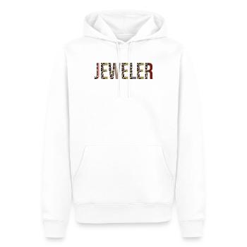 Bijoutier - Sweat à capuche Premium bio Homme - blanc - Devant - Nico (187cm)