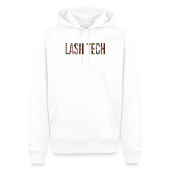 Lash Tech - Sweat à capuche Premium bio Homme - blanc - Devant - Nico (187cm)