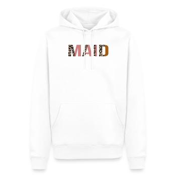 Servante - Sweat à capuche Premium bio Homme - blanc - Devant - Nico (187cm)