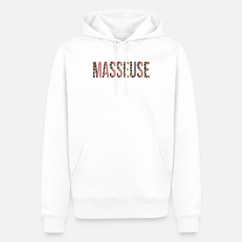 Masseuse - Männer Premium Bio Hoodie - Weiß