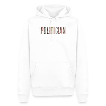 Politicien - Sweat à capuche Premium bio Homme - blanc - Devant - Nico (187cm)
