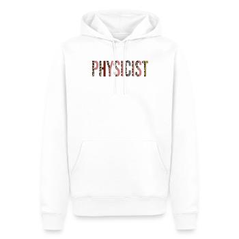 Physicien - Sweat à capuche Premium bio Homme - blanc - Devant - Nico (187cm)
