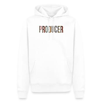Producteur - Sweat à capuche Premium bio Homme - blanc - Devant - Nico (187cm)