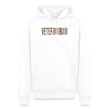 Vétérinaire - Sweat à capuche Premium bio Homme - blanc - Devant - Nico (187cm)