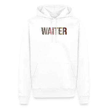Kellner - Männer Premium Bio Hoodie - Weiß - Vorne - Nico (187cm)