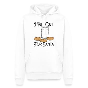 Ich mache mich auf den Weg zum Weihnachtsmann - Männer Premium Bio Hoodie - Weiß - Vorne - Nico (187cm)