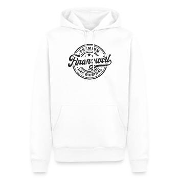 Finanzwirt Original Lustiges Finanzwirten - Männer Premium Bio Hoodie - Weiß - Vorne - Nico (187cm)