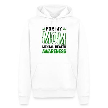 MOM Sensibilisation à la santé mentale La santé mentale est importante - Sweat à capuche Premium bio Homme - blanc - Devant - Nico (187cm)