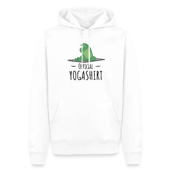 Yogi Namaste & Meditations Om Mantra Zen Yoga - Men’s Premium Organic Hoodie - white - Front - Nico (187cm)