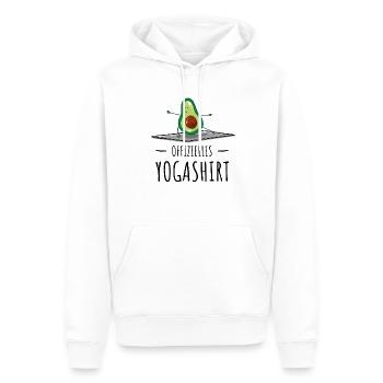 Yogi Namaste & Meditations Om Mantra Zen Yoga - Männer Premium Bio Hoodie - Weiß - Vorne - Nico (187cm)