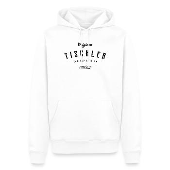 Tischler Limited Edition Lustiges Tischlerei - Männer Premium Bio Hoodie - Weiß - Vorne - Nico (187cm)
