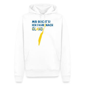 MIR REICHT'S ICH FAHR' NACH ÖLAND Schweden Urlaub - Männer Premium Bio Hoodie - Weiß - Vorne - Nico (187cm)