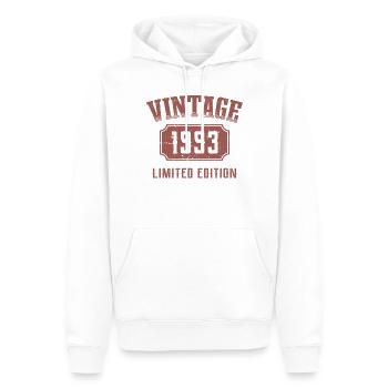 29 Jahre 29. Geburtstag Limited Edition 1993 - Männer Premium Bio Hoodie - Weiß - Vorne - Nico (187cm)