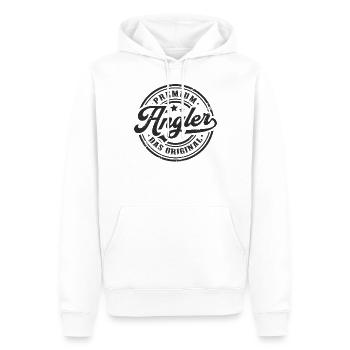 Angler Original Angeln Angelrute Lustiges Fischer - Männer Premium Bio Hoodie - Weiß - Vorne - Nico (187cm)