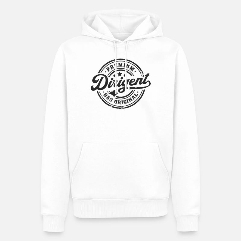 Dirigent Original Lustiges Dirigenten - Männer Premium Bio Hoodie - Weiß