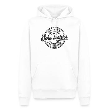 Schach Original Schachmeister Lustiges Schachspiel - Männer Premium Bio Hoodie - Weiß - Vorne - Nico (187cm)