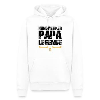 Handwerker Papa Legende - Männer Premium Bio Hoodie - Weiß - Vorne - Nico (187cm)