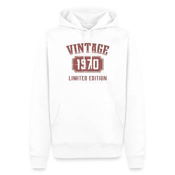 52 Jahre 52. Geburtstag Limited Edition 1970 - Männer Premium Bio Hoodie - Weiß - Vorne - Nico (187cm)