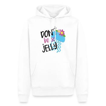 Ne soyez pas si gelée Citations - Sweat à capuche Premium bio Homme - blanc - Devant - Nico (187cm)