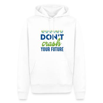 Ne bloquez pas votre futur support de protection de la Terre - Sweat à capuche Premium bio Homme - blanc - Devant - Nico (187cm)