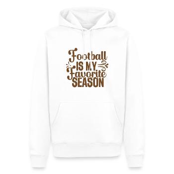 Football Is My Favorite Season - Männer Premium Bio Hoodie - Weiß - Vorne - Nico (187cm)