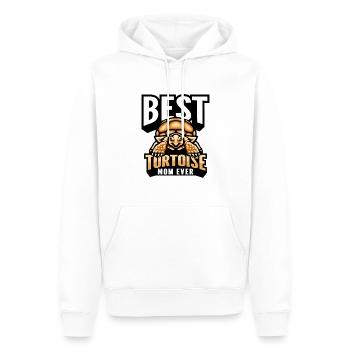 Tortue - Sweat à capuche Premium bio Homme - blanc - Devant - Nico (187cm)